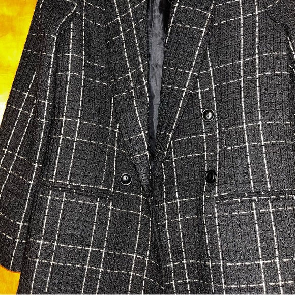 Shoedazzle Black Plaid Blazer - Picture 3 of 4